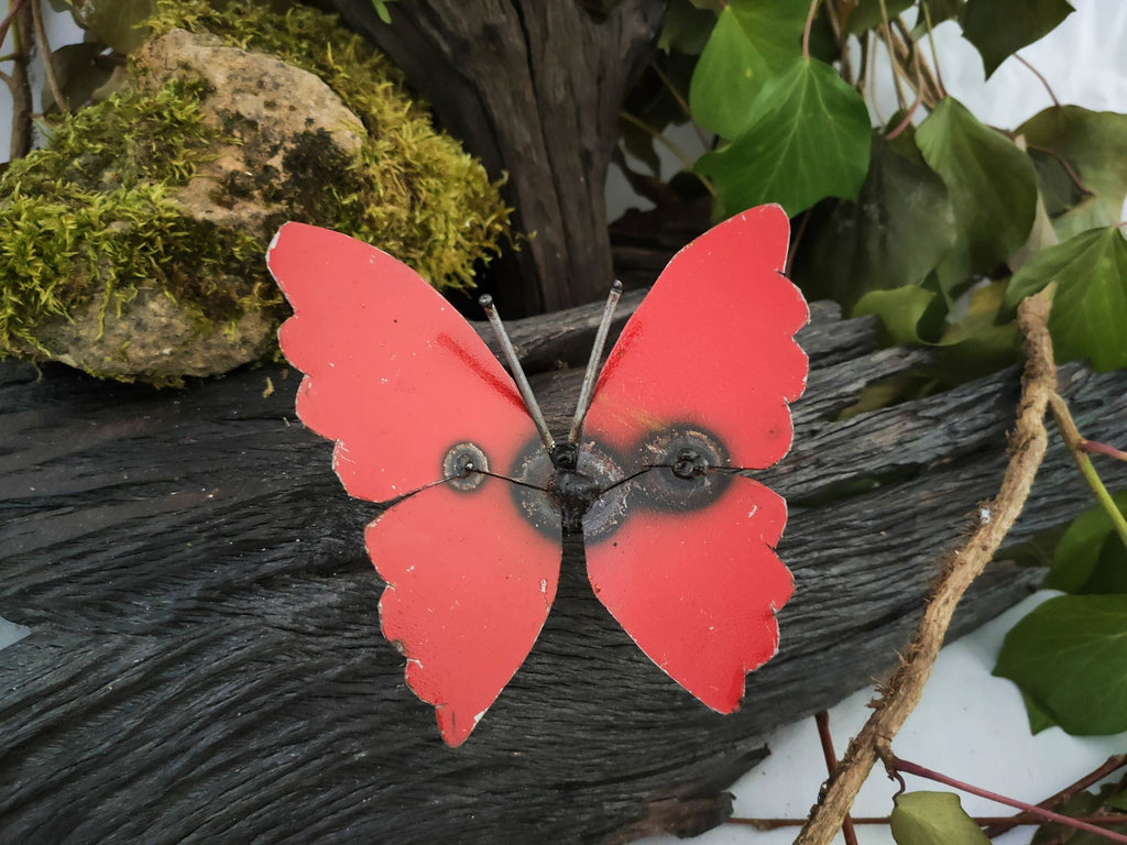 Small Recycled Metal Butterfly