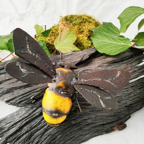 Recycled Metal Bee Sculpture