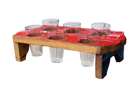 Chai Tray with Glasses - HomeStreetHome.ie