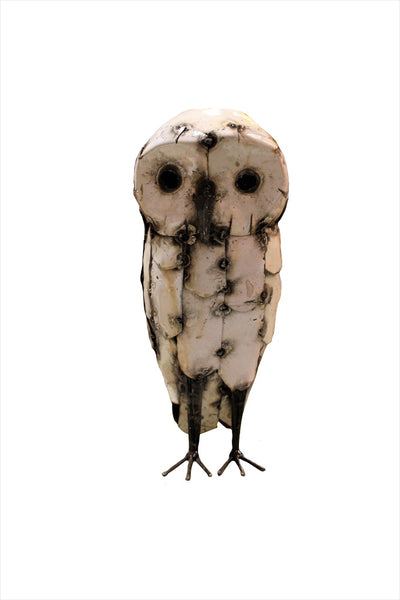 Owl (15cm) - Recycled Dishwasher Metal
