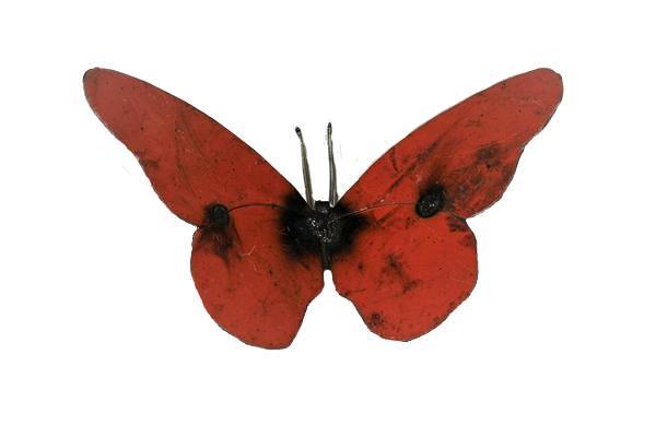 Medium Recycled Metal Art Butterfly (23cm)